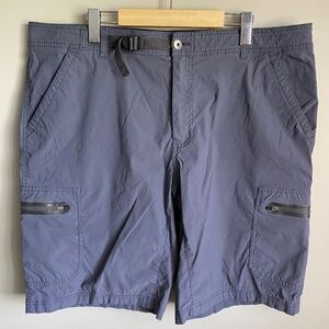The BC Clothing Co. Men's Expedition Gray/Blue Cargo Shorts Size 40 Performance